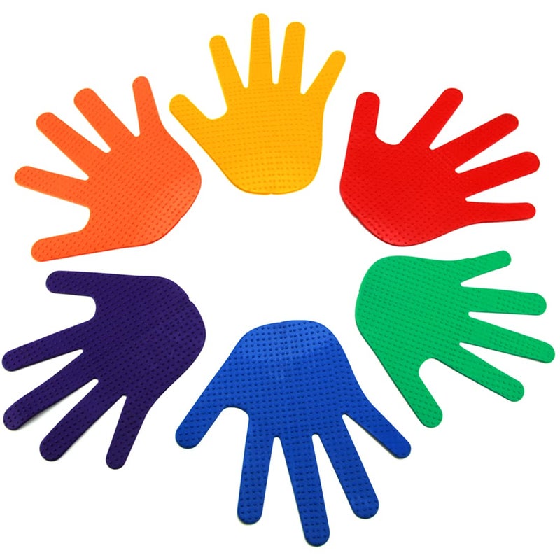 GSi Hand Spot Markers Set of 6 Pairs Non-Toxic Non-Slip in Assorted Colours for Kids Education and Learning - Image 2